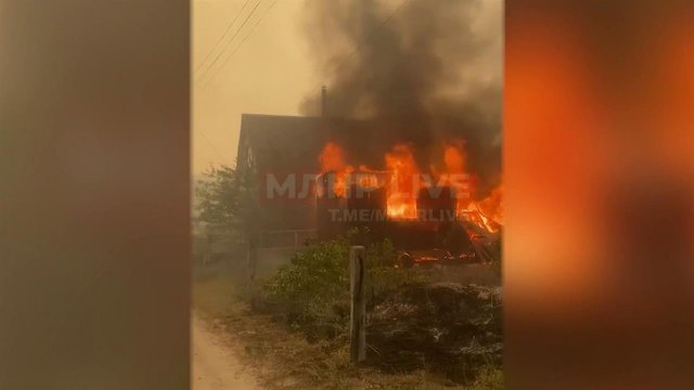 Preview Крупный лесной пожар тушат сотрудники МЧС в ЛНР: кадры с места событий