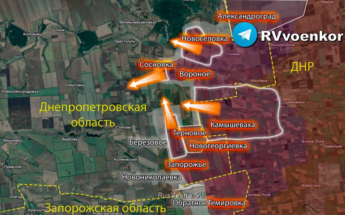Preview Российские войска закрепились в Днепропетровской области, создав плацдарм для наступления